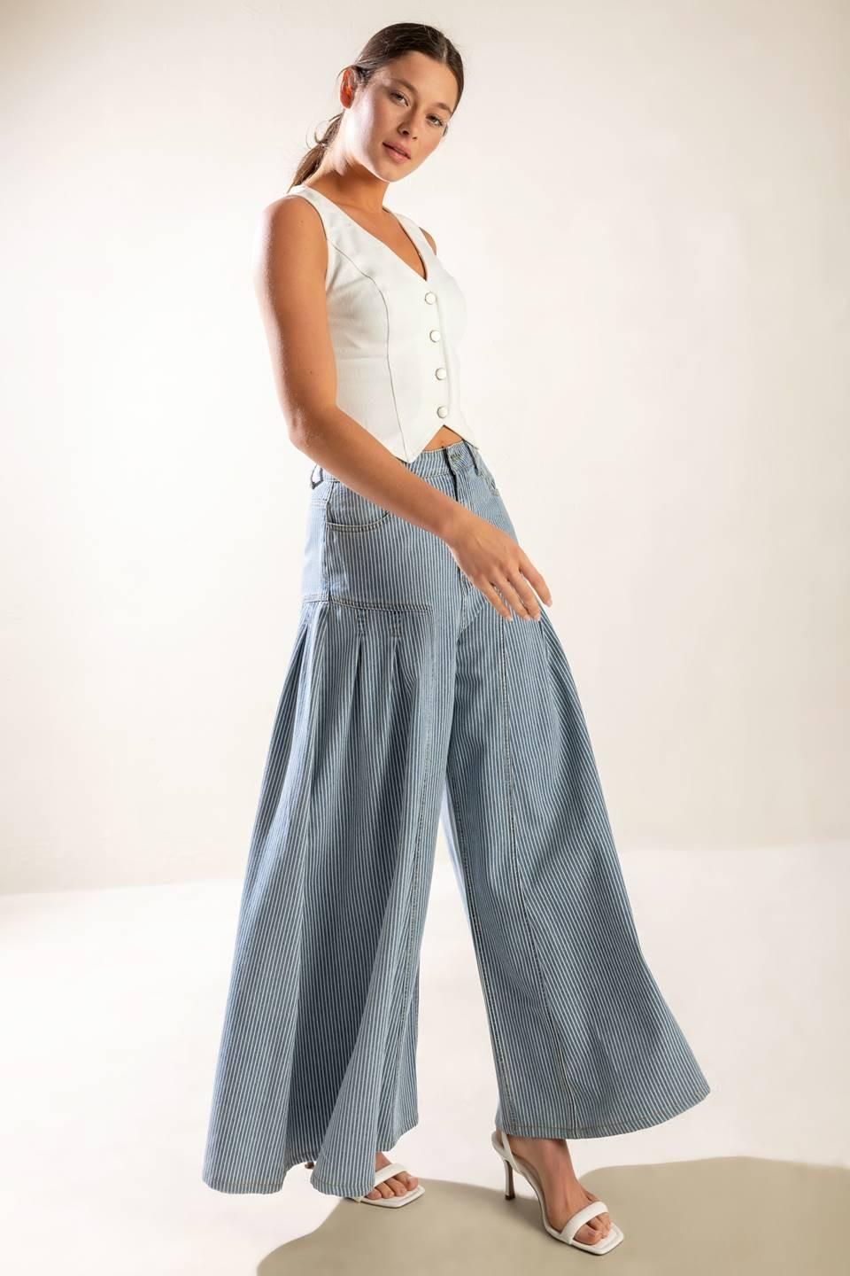 Rooftop Romance Denim Pants, PANTS, $ 70.00, A Moment Of Now™