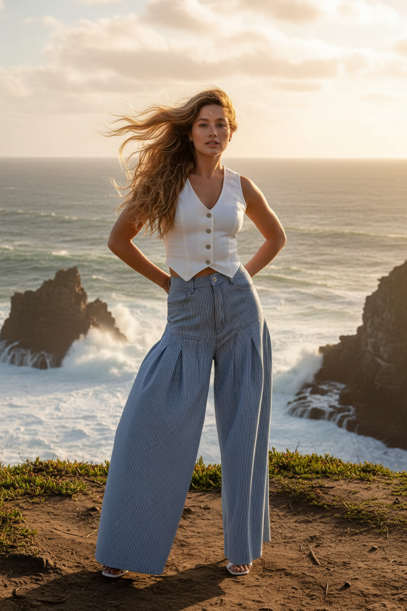 Rooftop Romance Denim Pants