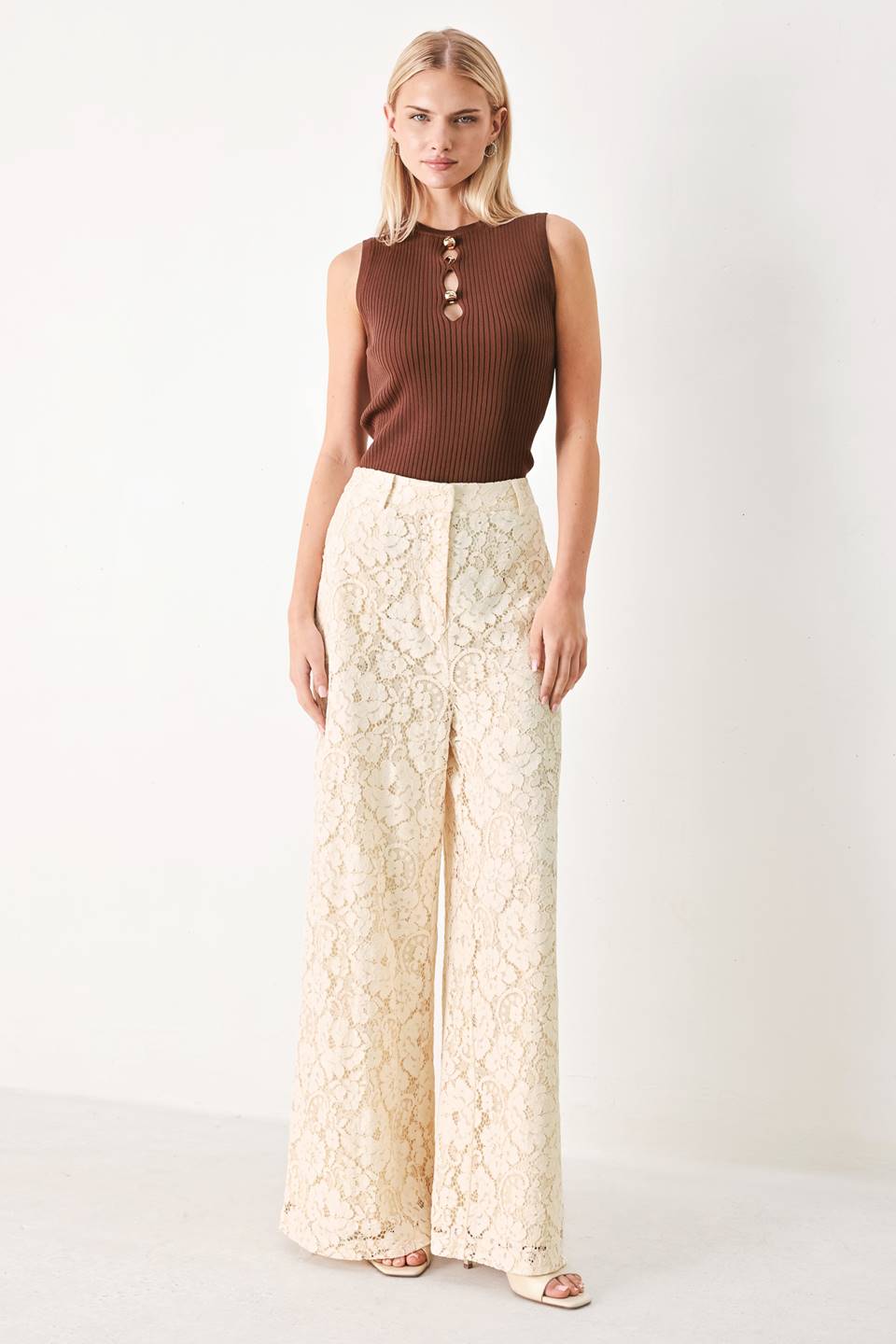 DELICATE BEAUTY WOVEN LACE PANTS | Boutique In USA, PANTS, $ 80.00, A Moment Of Now™
