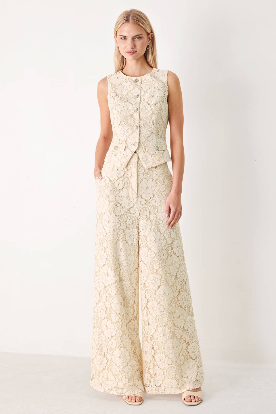 DELICATE BEAUTY WOVEN LACE PANTS | Boutique In USA, PANTS, $ 80.00, A Moment Of Now™