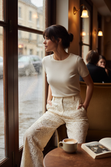 Delicate Beauty Woven Lace Pants