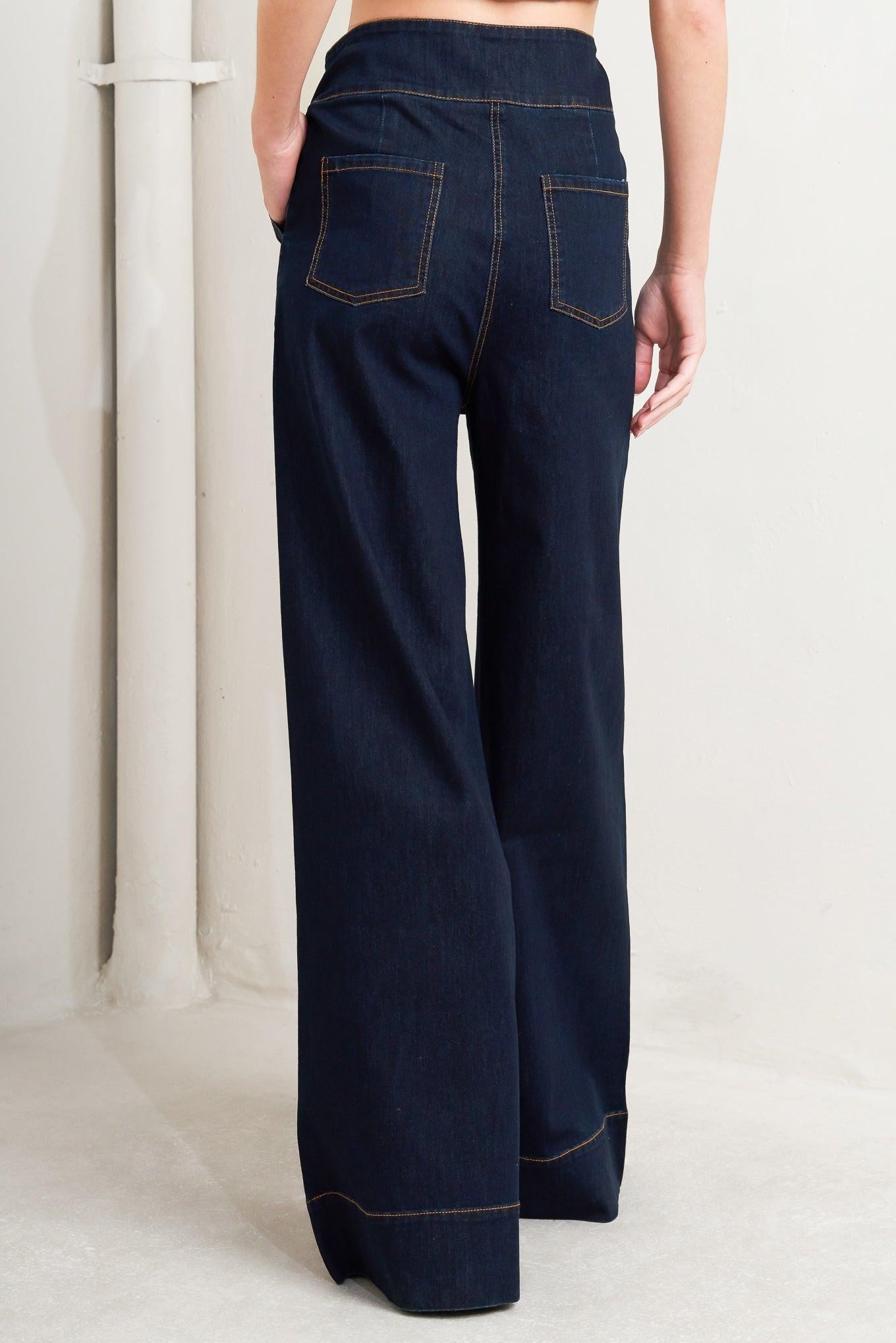 Euro City Denim Pants, PANTS, $ 70.00, A Moment Of Now™