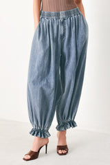 EASY VOLUME DENIM GENIE PANTS | Boutique In USA, PANTS, $ 74.00, A Moment Of Now™