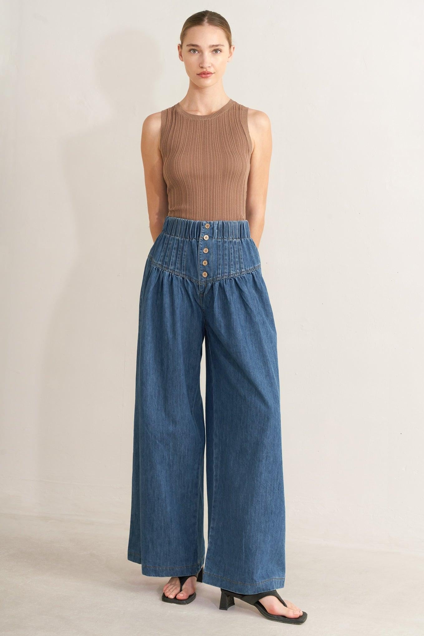 Pacific Breeze Denim Pants, PANTS, $ 74.00, A Moment Of Now™