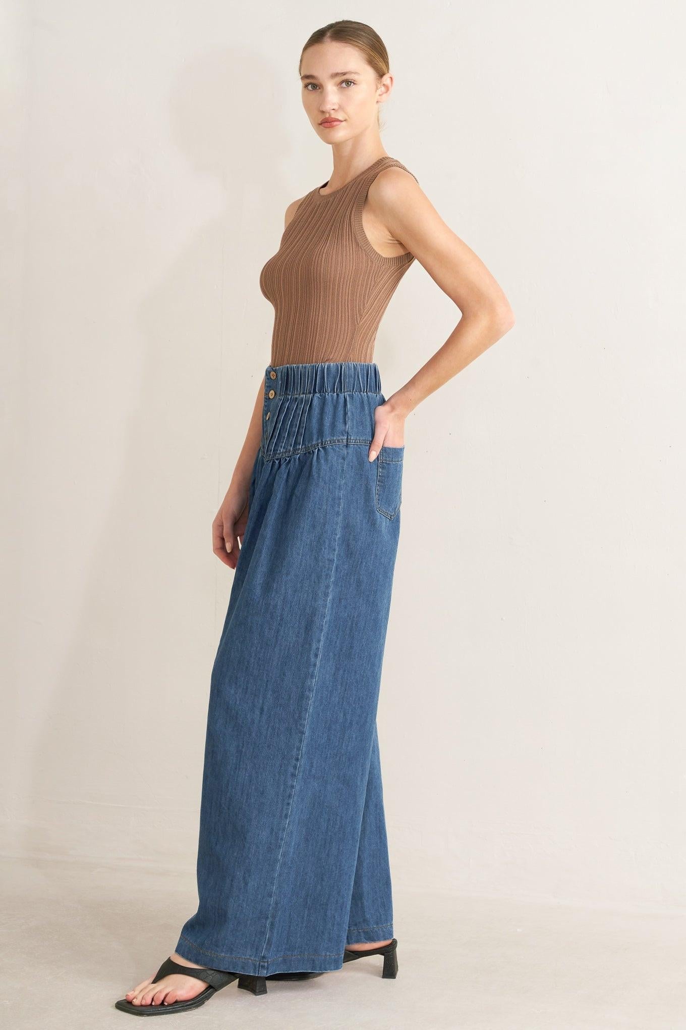 Pacific Breeze Denim Pants, PANTS, $ 74.00, A Moment Of Now™