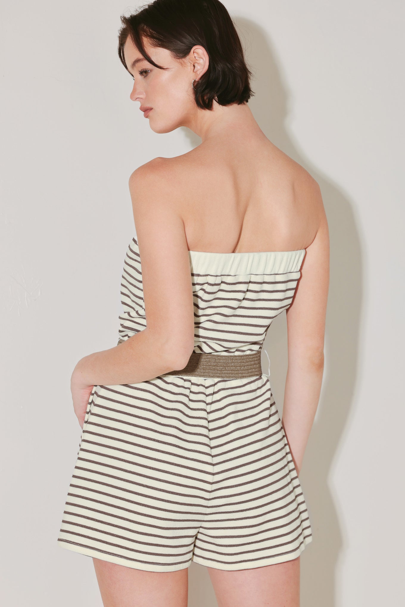 WEEKEND STRIPE KNIT ROMPER | Boutique In USA, ROMPER, $ 70.00, A Moment Of Now™