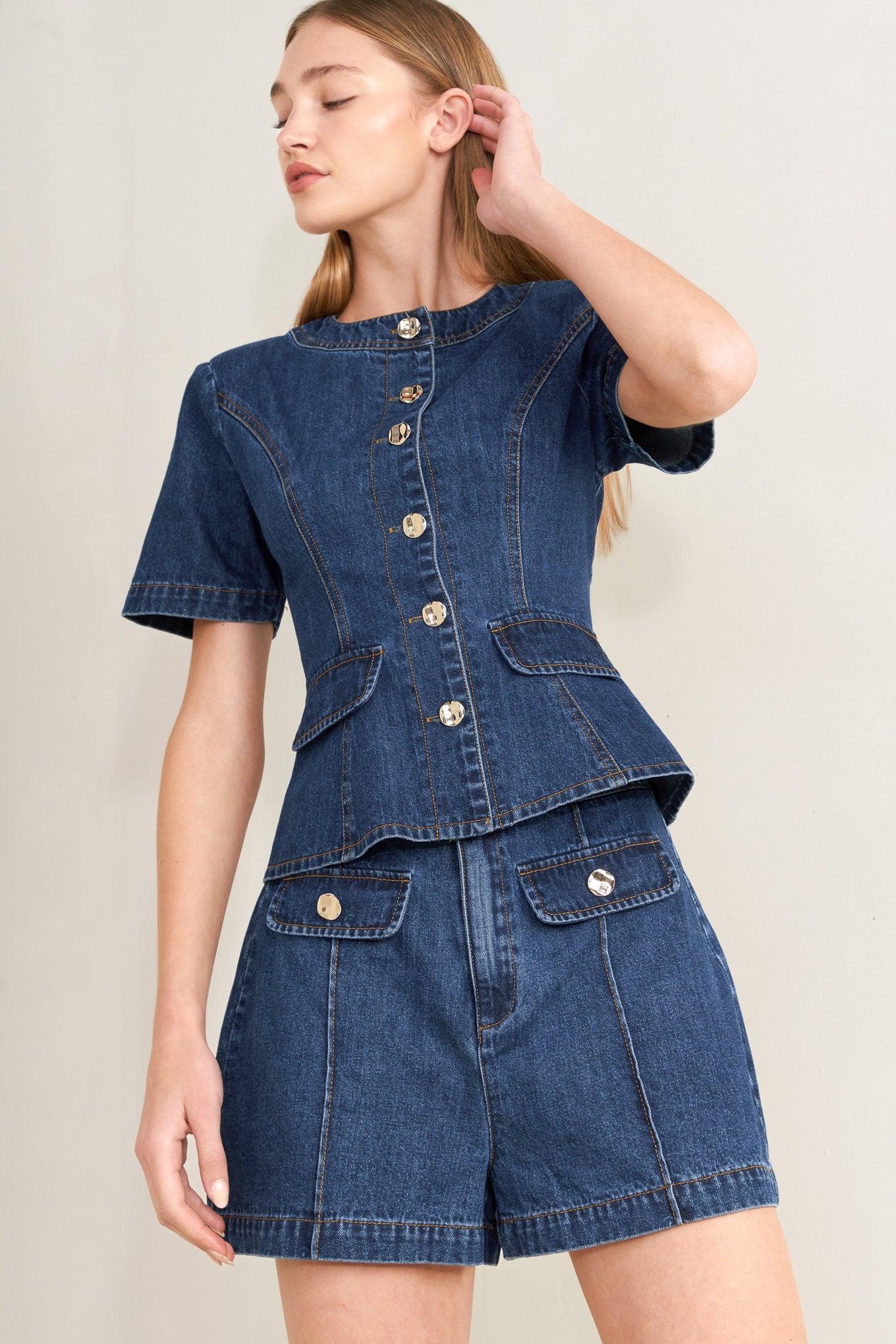Forever Stylish Denim Shorts, SHORTS, $ 60.00, A Moment Of Now™