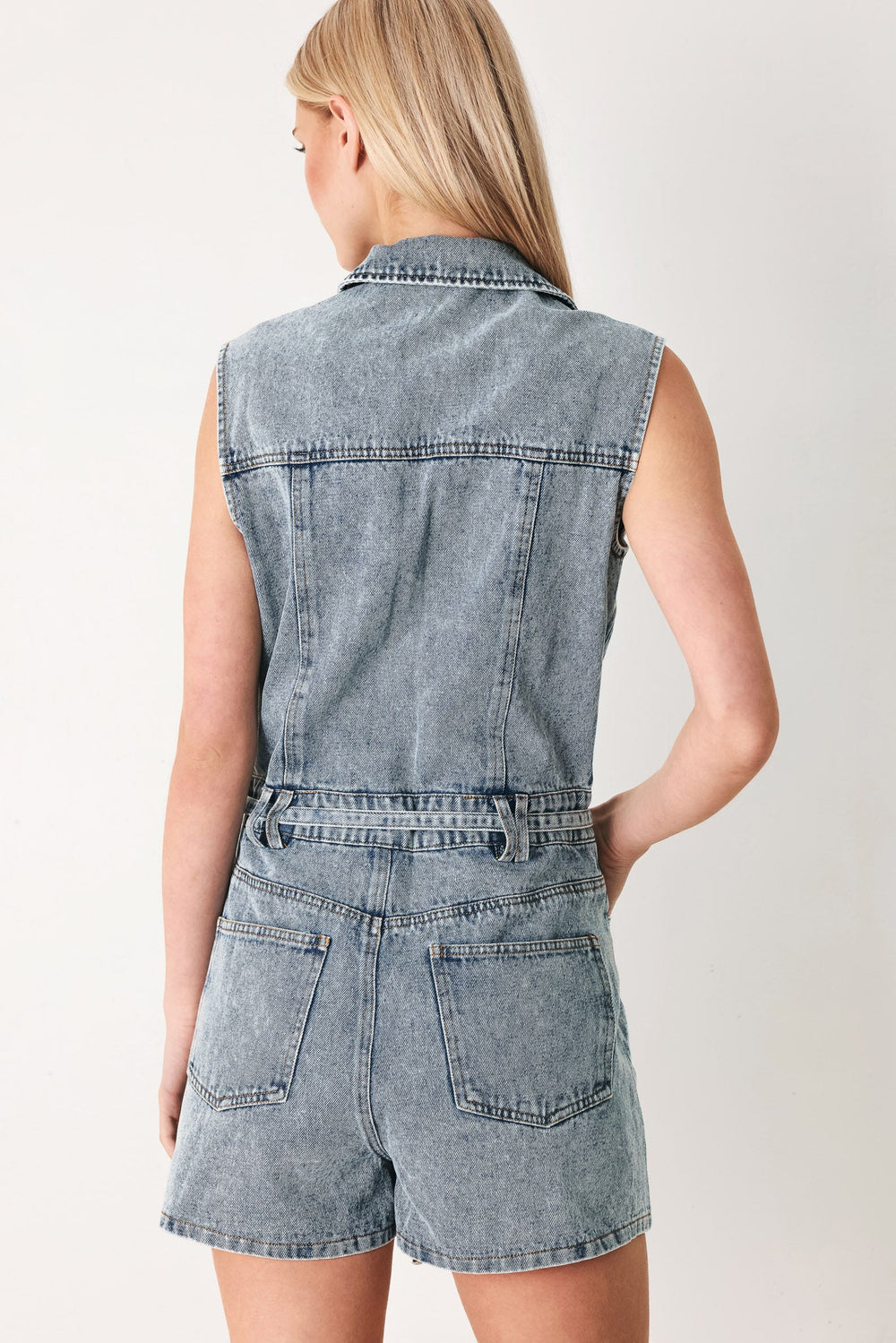 Weekend Blue Look Denim Romper, JUMPSUIT, $ 76.00, A Moment Of Now™