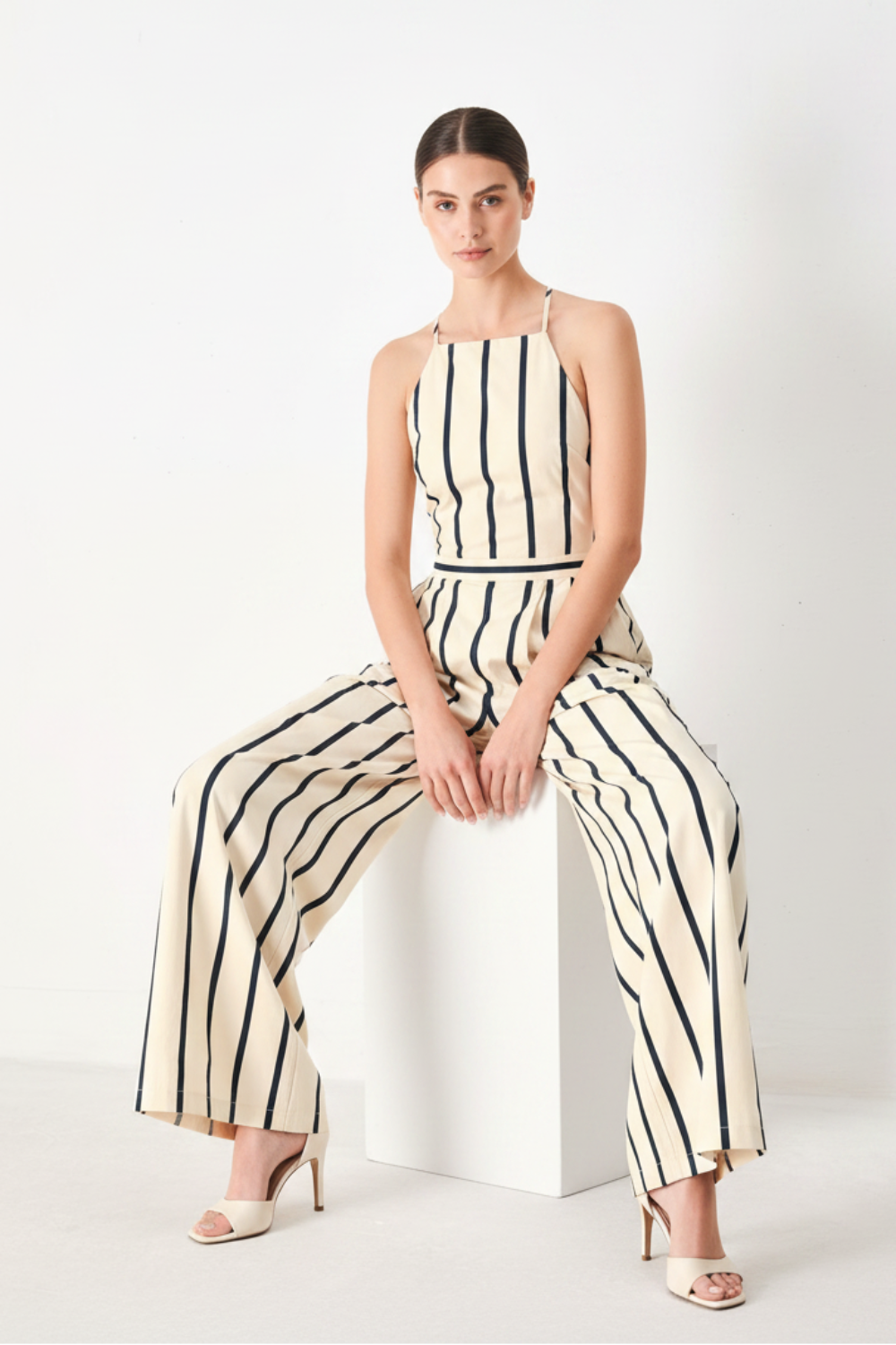Monaco Stripe Woven Jumpsuit | Boutique In USA, Jumpsuits, $ 78.00, A Moment Of Now™