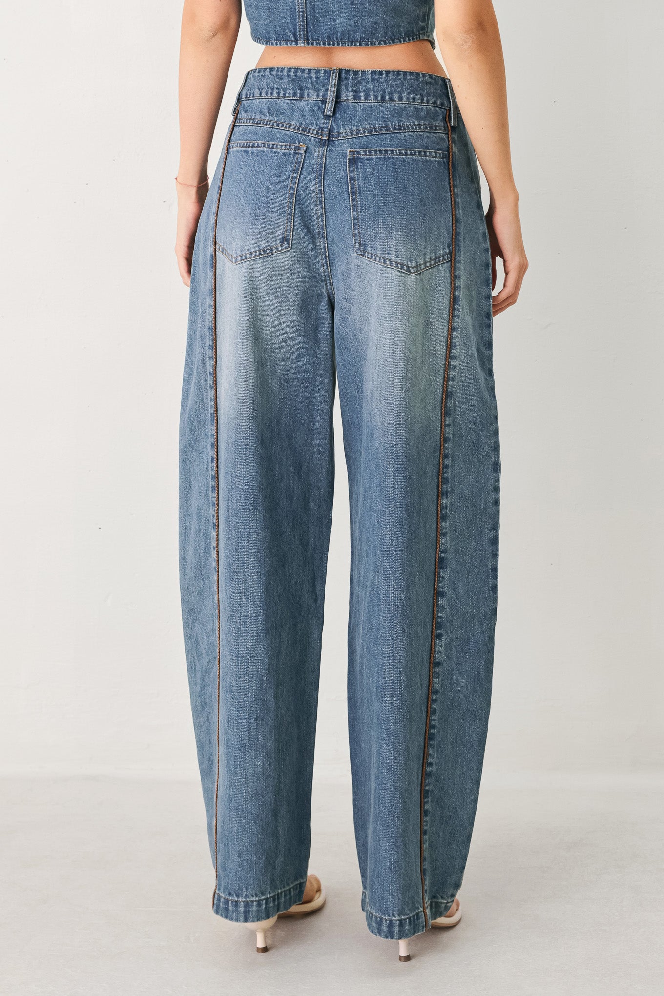 Western Muse Denim Balloon Pants | Boutique In USA, Jeans, $ 80.00, A Moment Of Now™