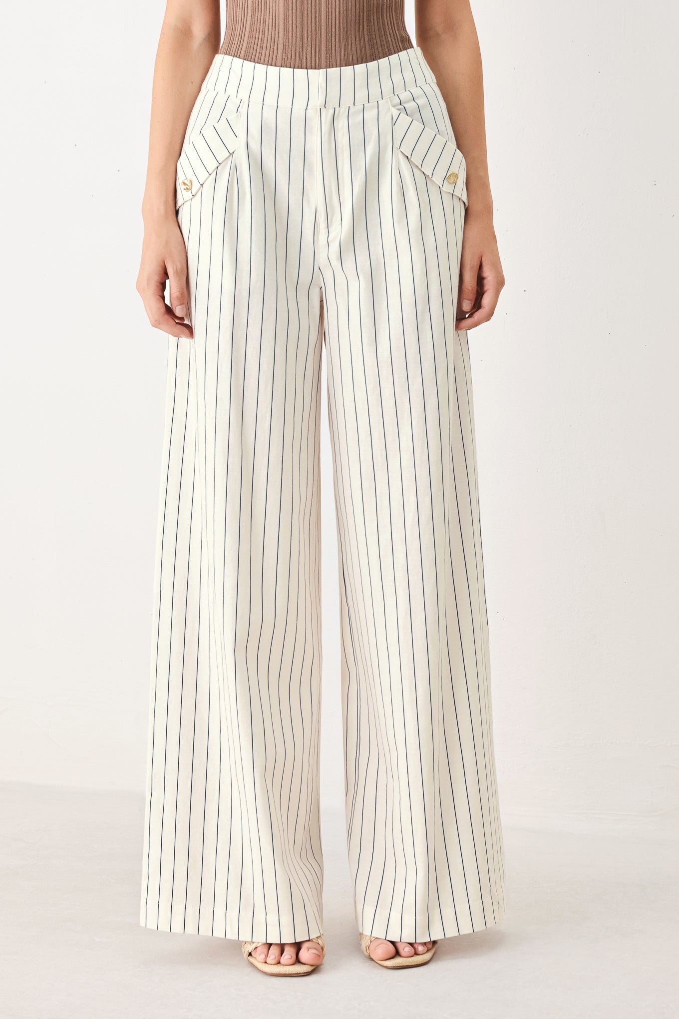 Sutton Stripe Woven Pants, PANTS, $ 76.00, A Moment Of Now™