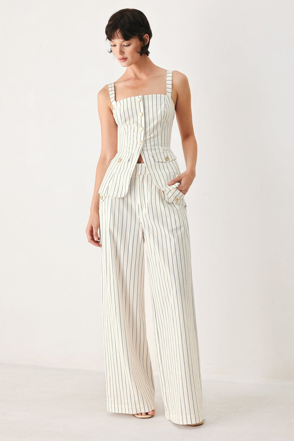 Sutton Stripe Woven Pants, PANTS, $ 76.00, A Moment Of Now™