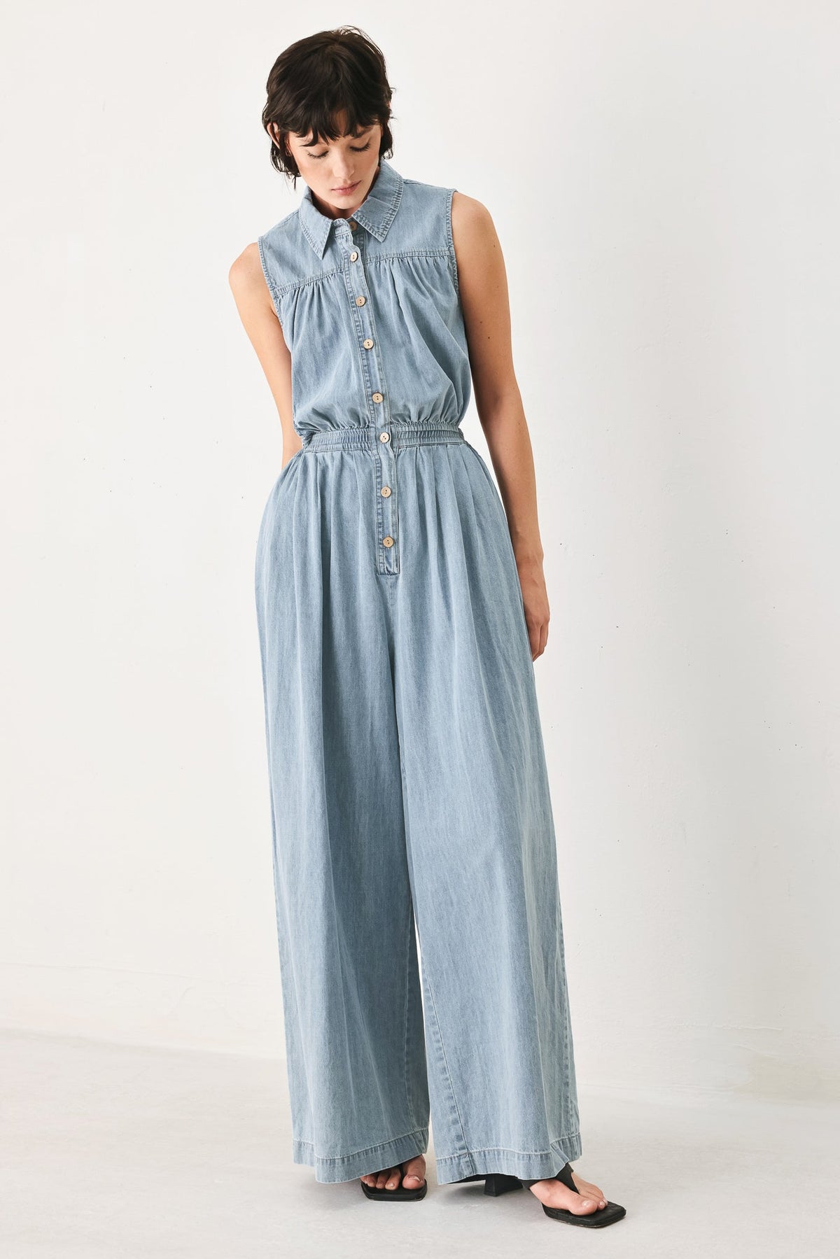 Ocean Air Denim Jumpsuit, JUMPSUIT, $ 96.00, A Moment Of Now™