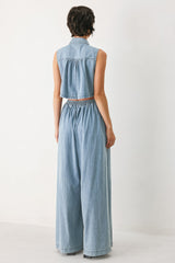 Ocean Air Denim Jumpsuit, JUMPSUIT, $ 96.00, A Moment Of Now™