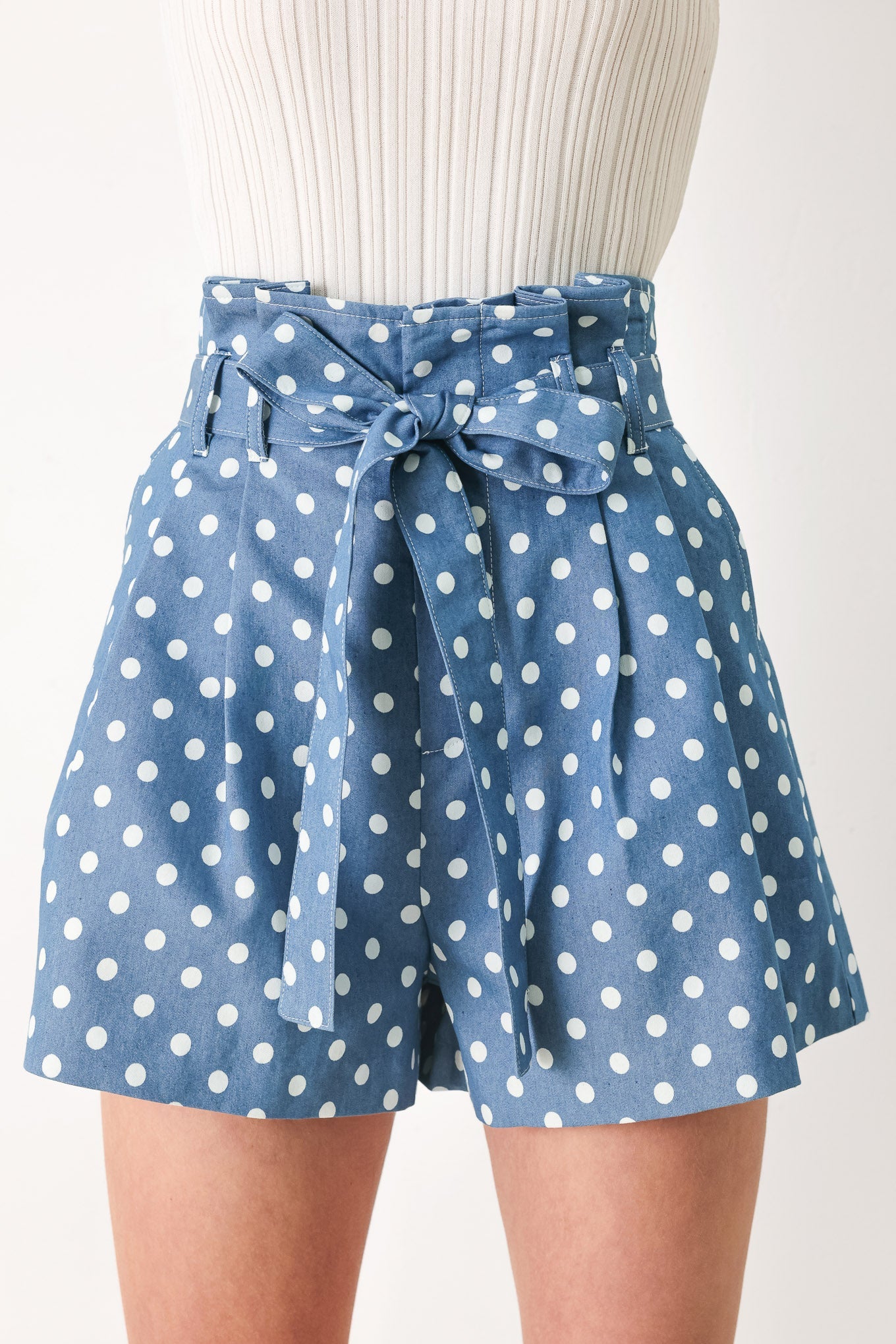 Flirty Dots Tie Woven Shorts, SHORTS, $ 64.00, A Moment Of Now™