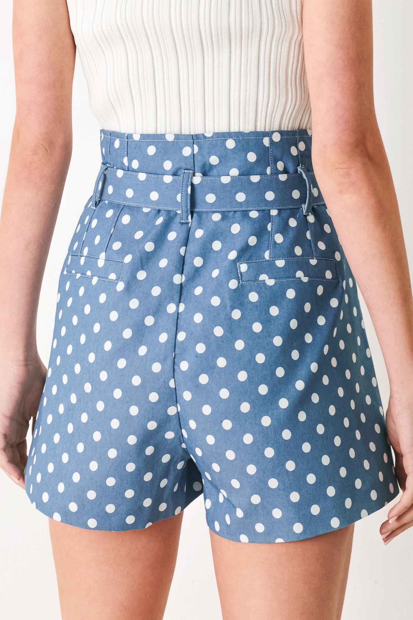 Flirty Dots Tie Woven Shorts, SHORTS, $ 64.00, A Moment Of Now™