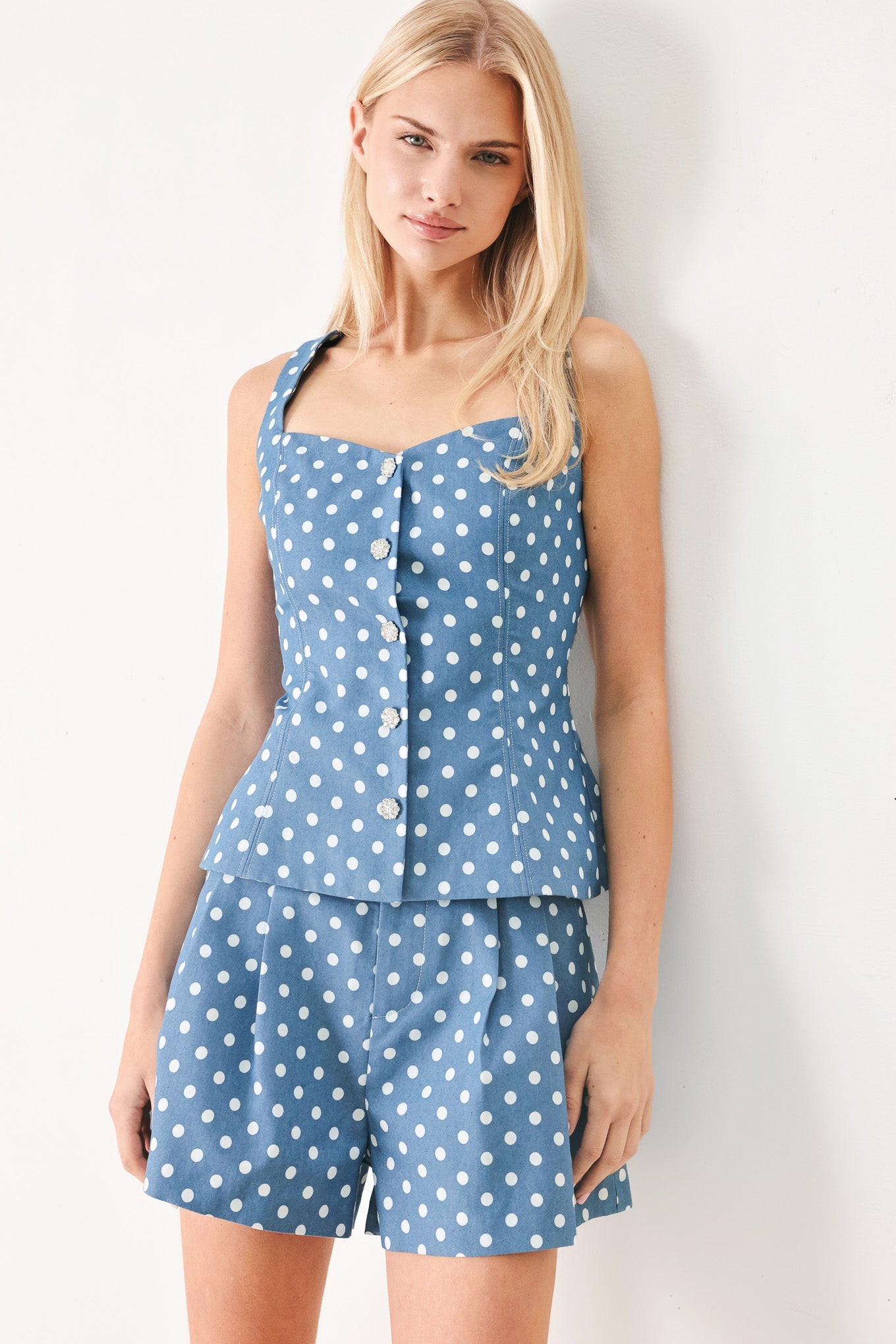 Flirty Dots Tie Woven Shorts, SHORTS, $ 64.00, A Moment Of Now™