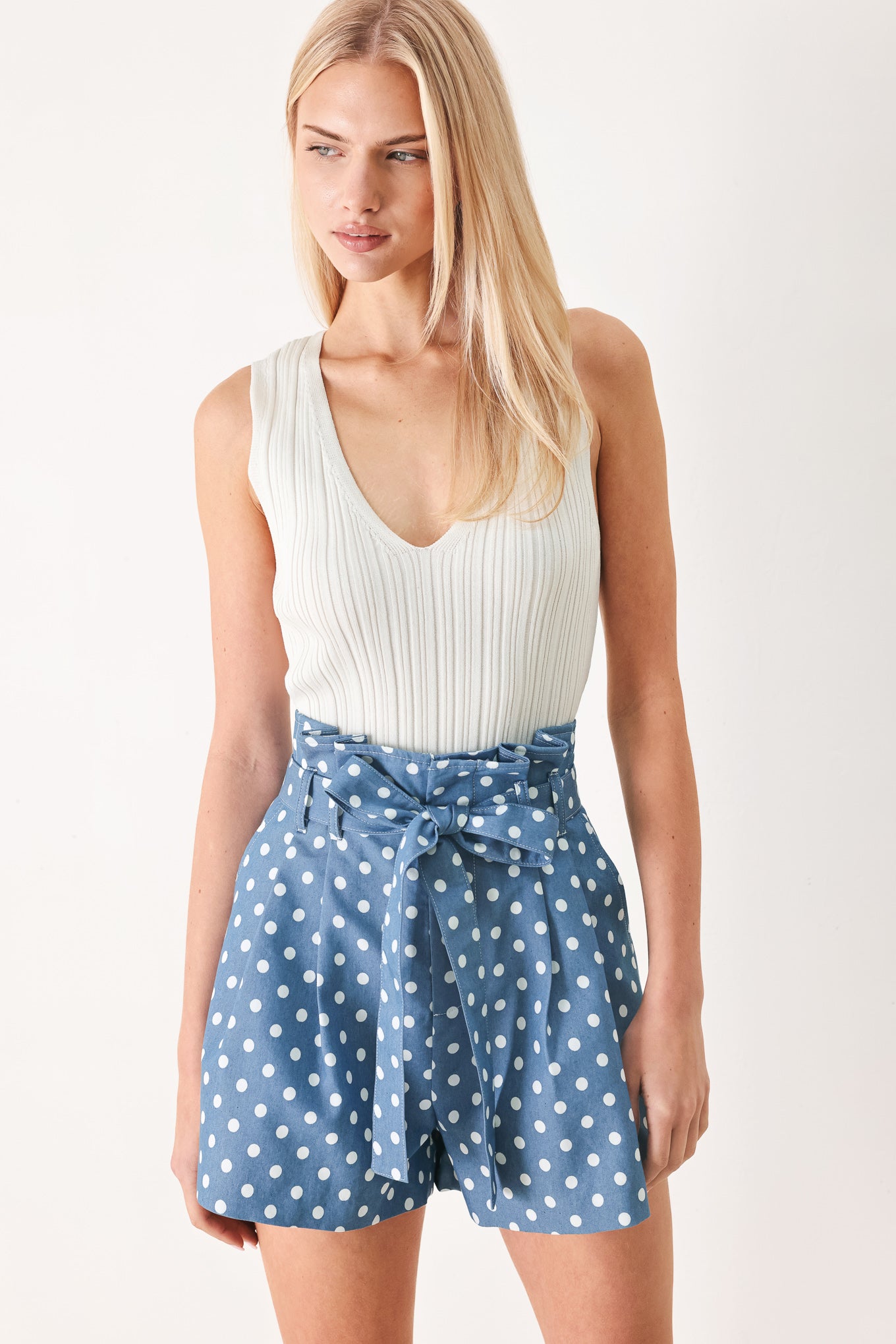 Flirty Dots Tie Woven Shorts, SHORTS, $ 64.00, A Moment Of Now™
