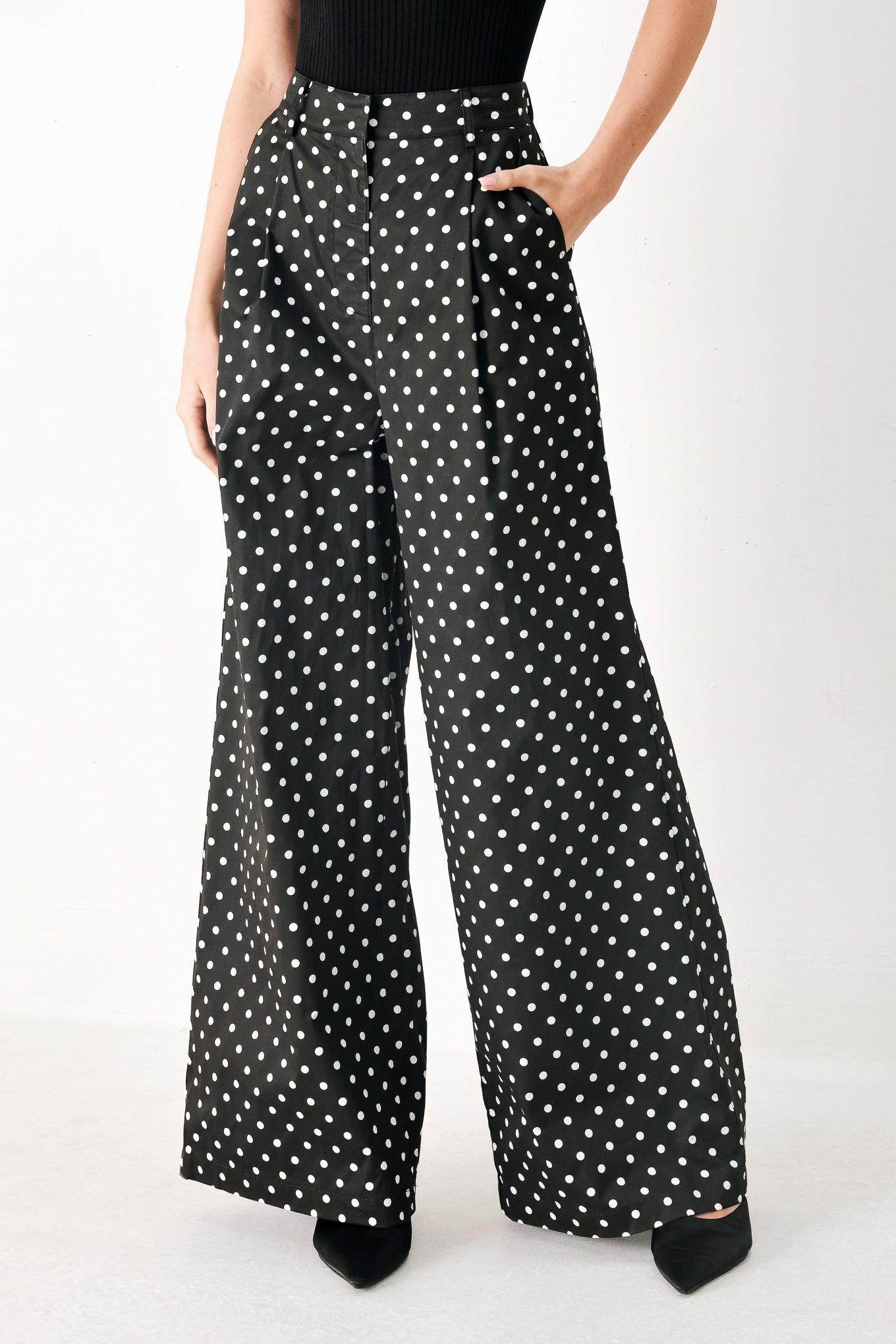 Forever Chic Polka Woven Pants, PANTS, $ 76.00, A Moment Of Now™