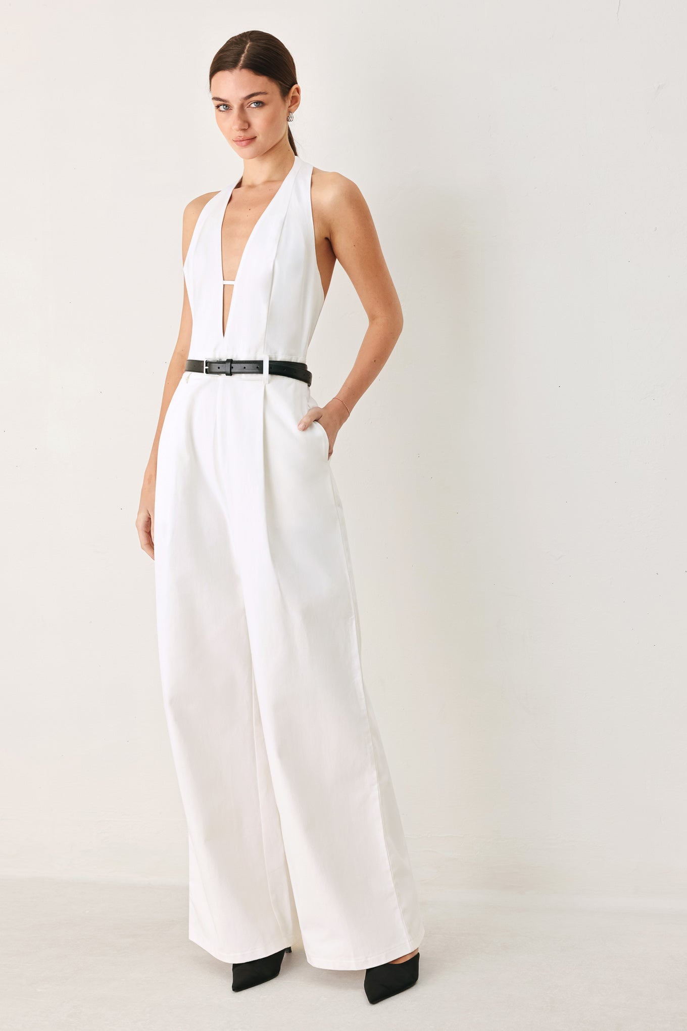 Pretty Moment Halter Woven Jumpsuit | Boutique In USA, JUMPSUIT, $ 96.00, A Moment Of Now™