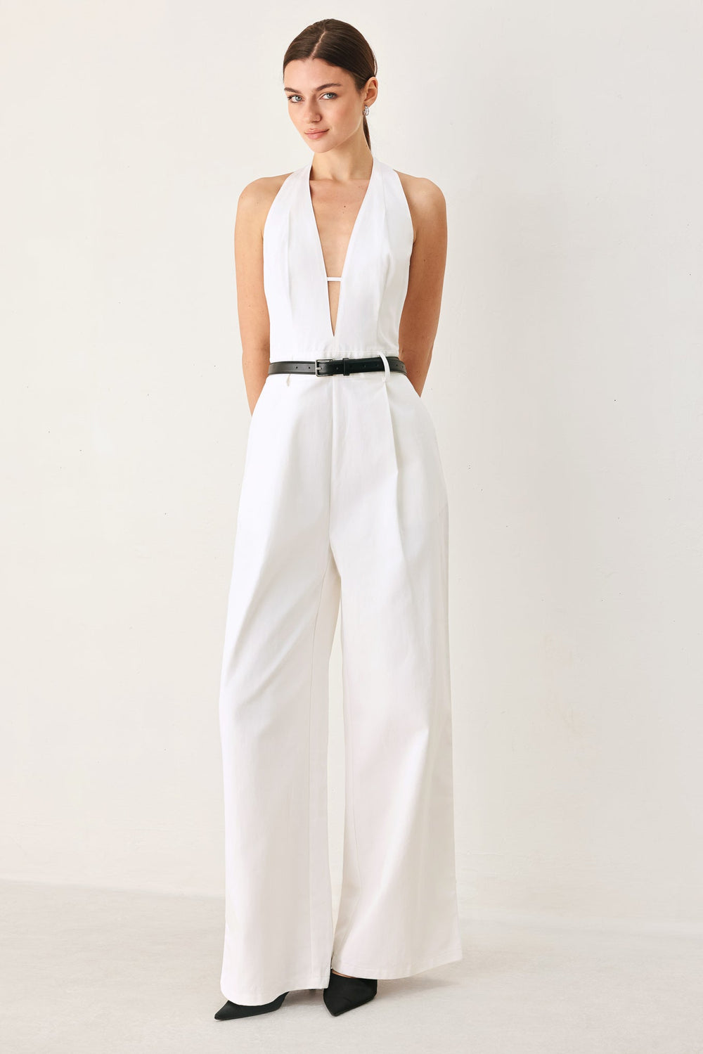 Pretty Moment Halter Woven Jumpsuit | Boutique In USA, JUMPSUIT, $ 96.00, A Moment Of Now™