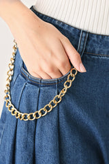 Statement Blue Wide Leg Denim Pants | Boutique In USA, PANTS, $ 78.00, A Moment Of Now™