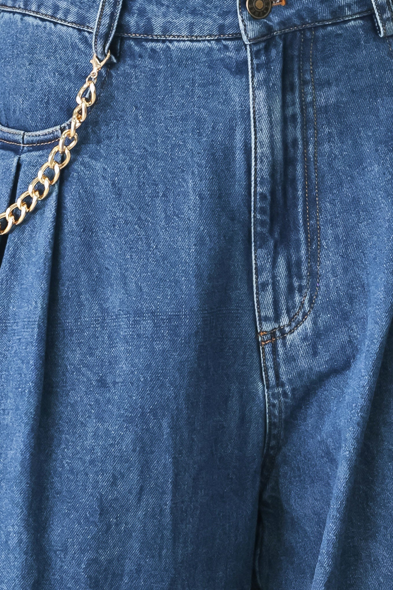 Statement Blue Wide Leg Denim Pants | Boutique In USA, PANTS, $ 78.00, A Moment Of Now™