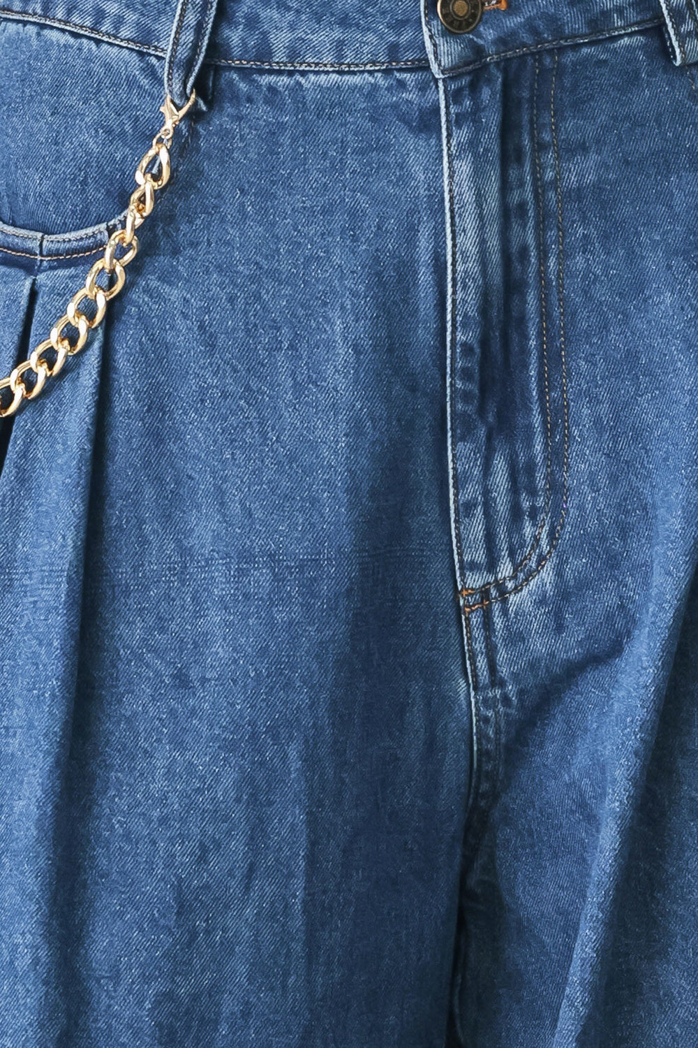 Statement Blue Wide Leg Denim Pants | Boutique In USA, PANTS, $ 78.00, A Moment Of Now™