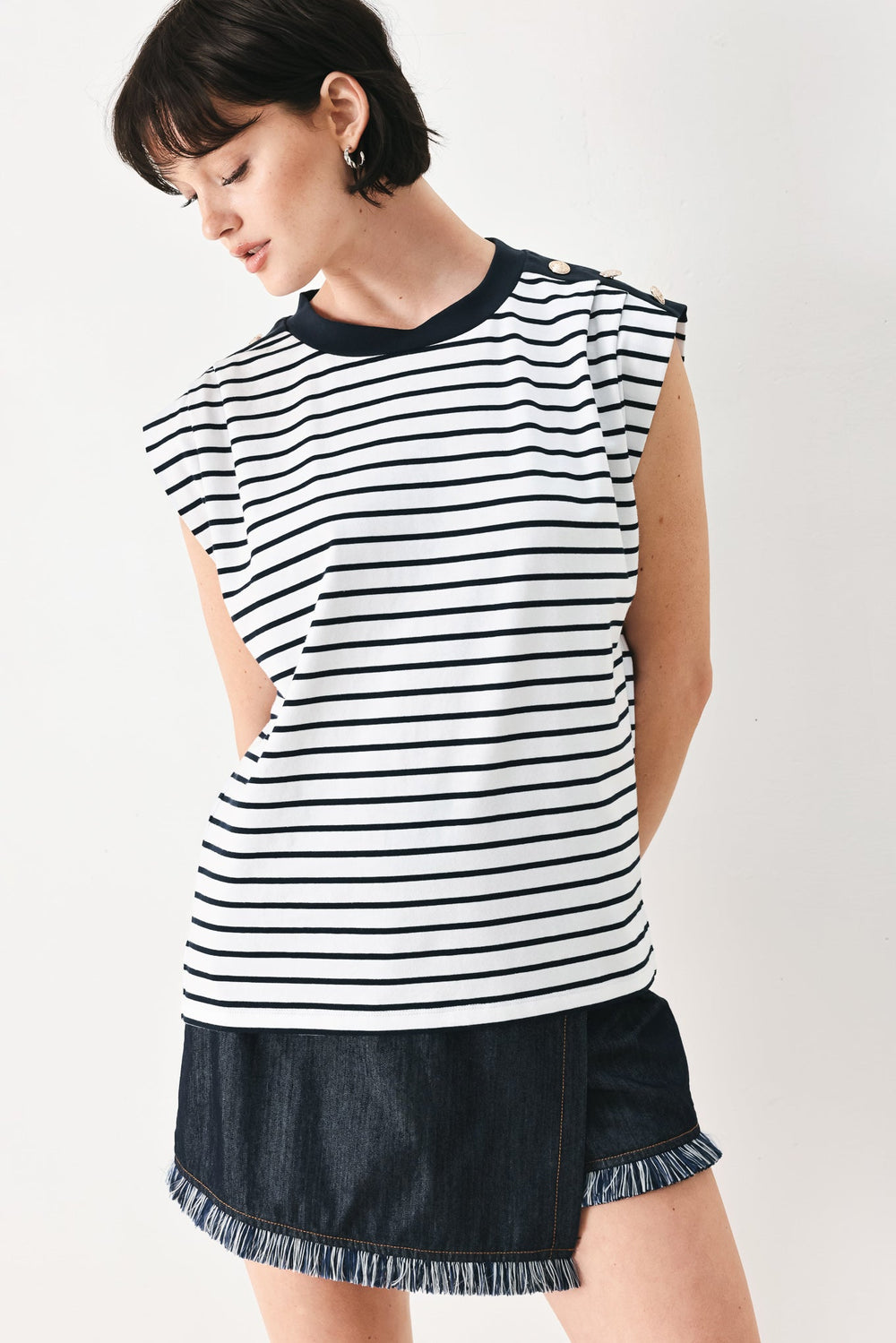Everyday Cool Strip Knit Top, TOPS, $ 48.00, A Moment Of Now™