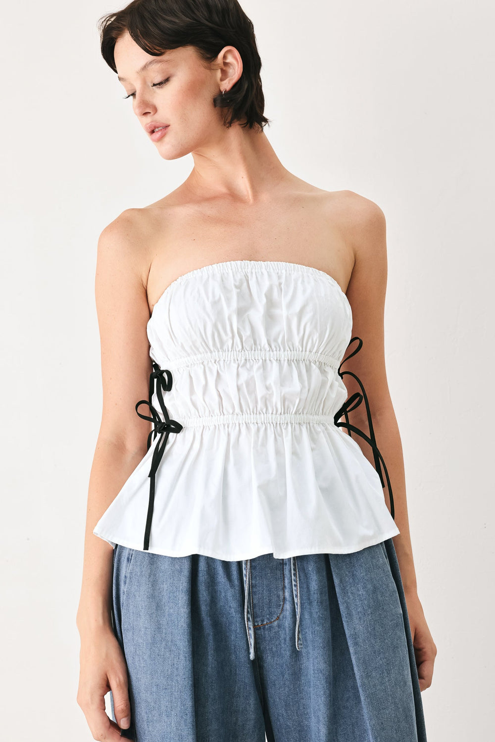 Beach Club Woven Strapless Top, TOPS, $ 46.00, A Moment Of Now™