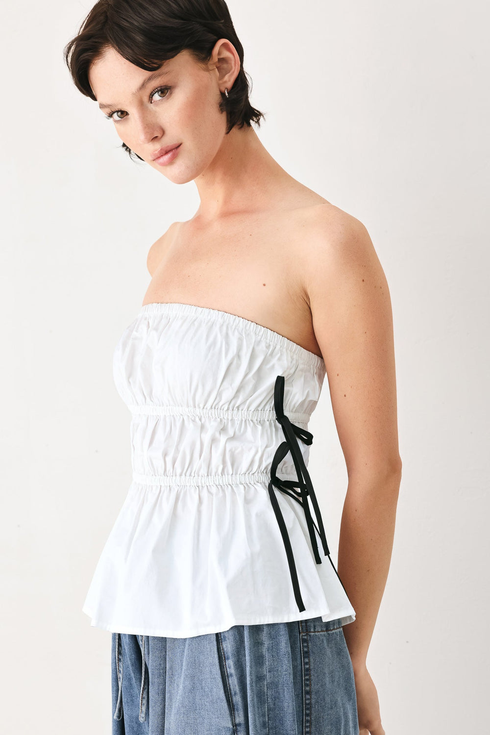 Beach Club Woven Strapless Top, TOPS, $ 46.00, A Moment Of Now™