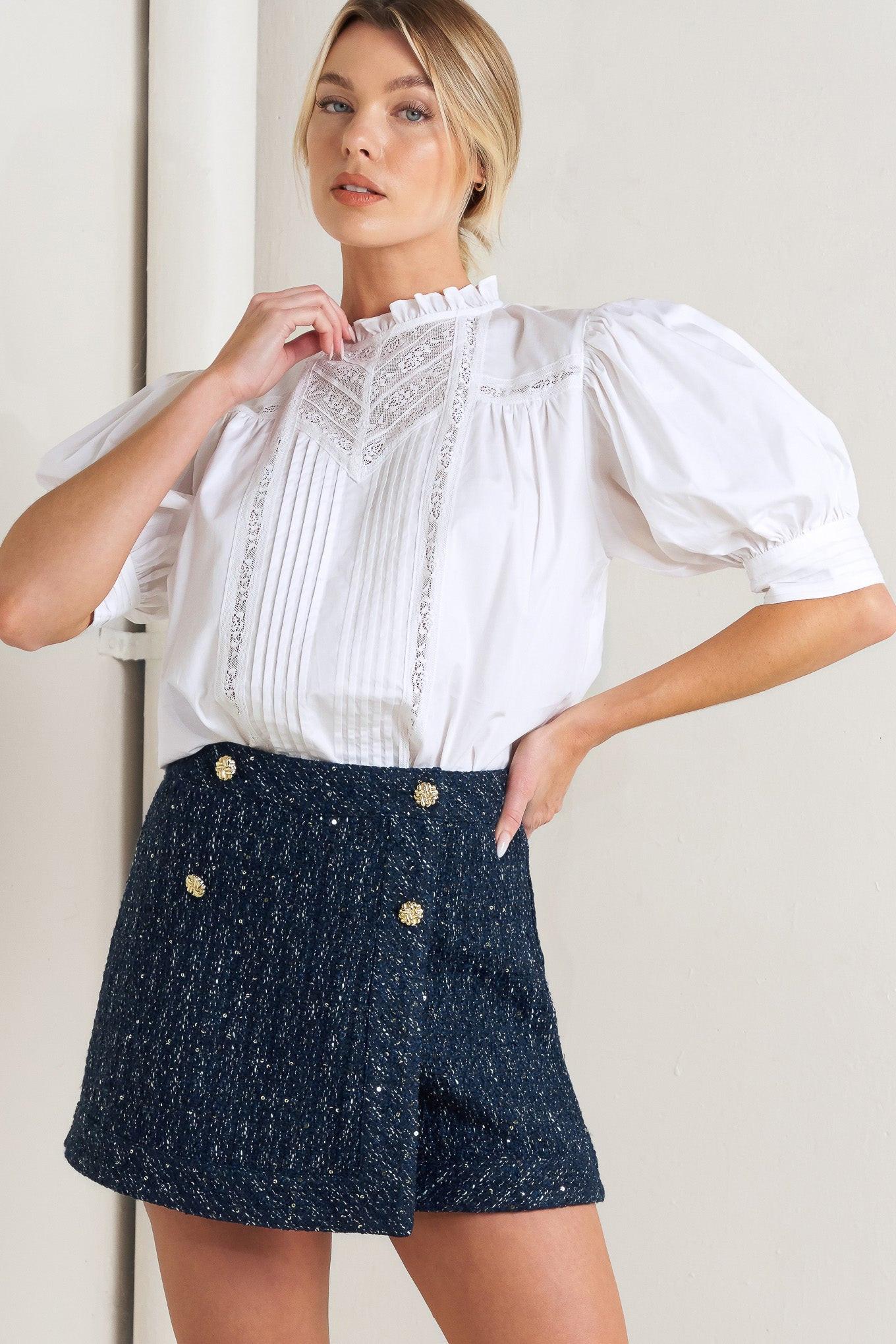 Pure Poetry Victorian Woven Top, TOPS, $ 52.00, A Moment Of Now™