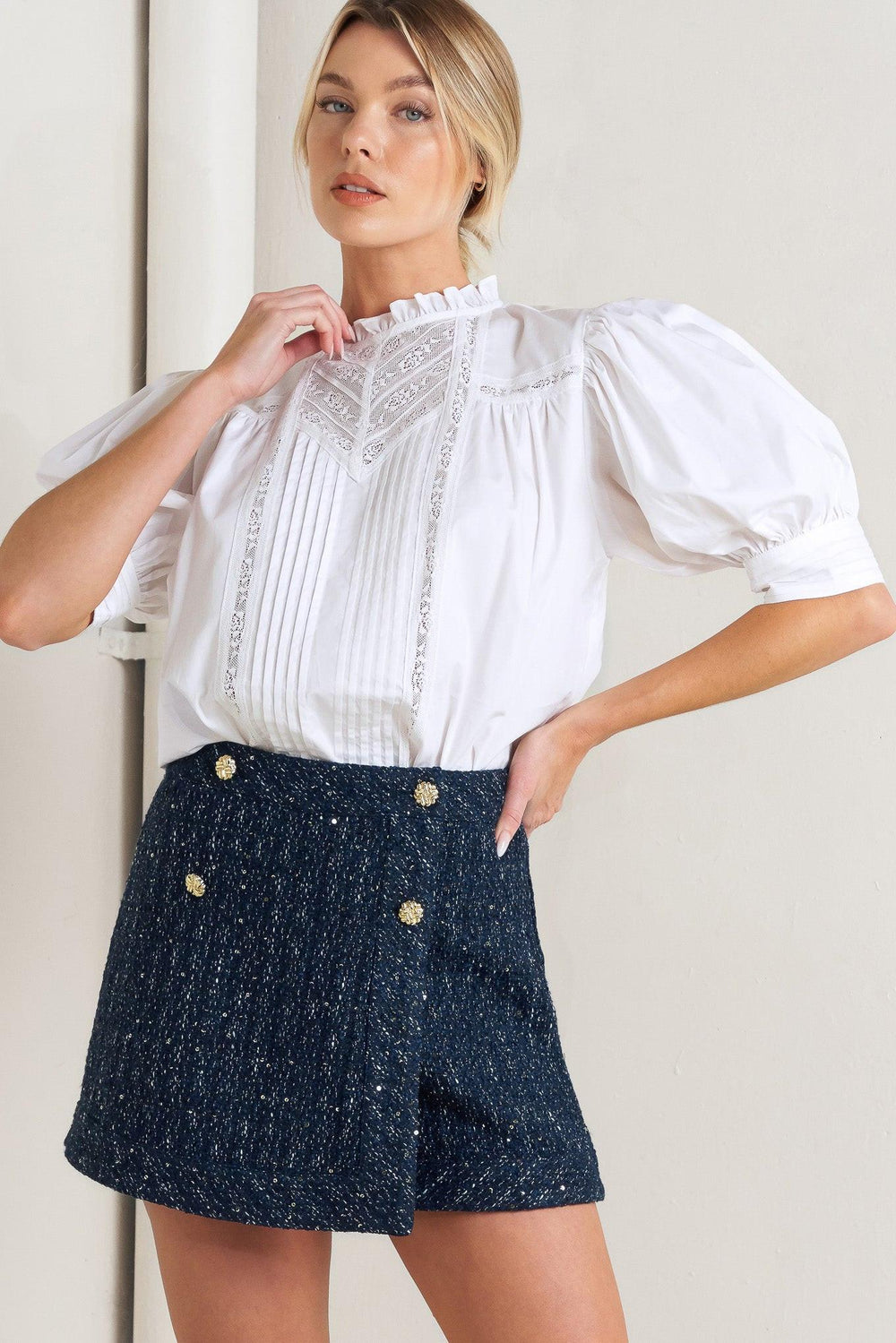 Pure Poetry Victorian Woven Top, TOPS, $ 52.00, A Moment Of Now™