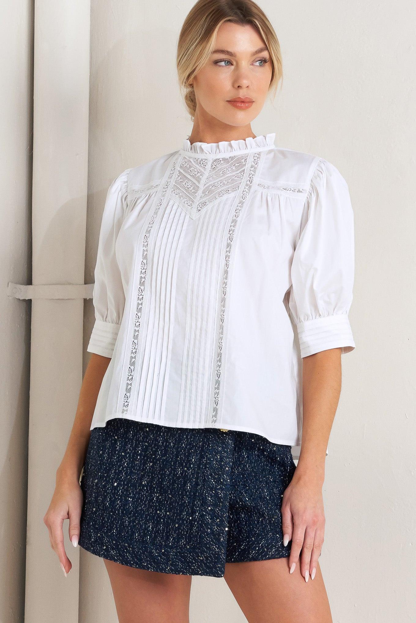 Pure Poetry Victorian Woven Top, TOPS, $ 52.00, A Moment Of Now™