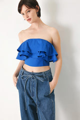 Royal Flow Woven Tube Top, TOPS, $ 54.00, A Moment Of Now™