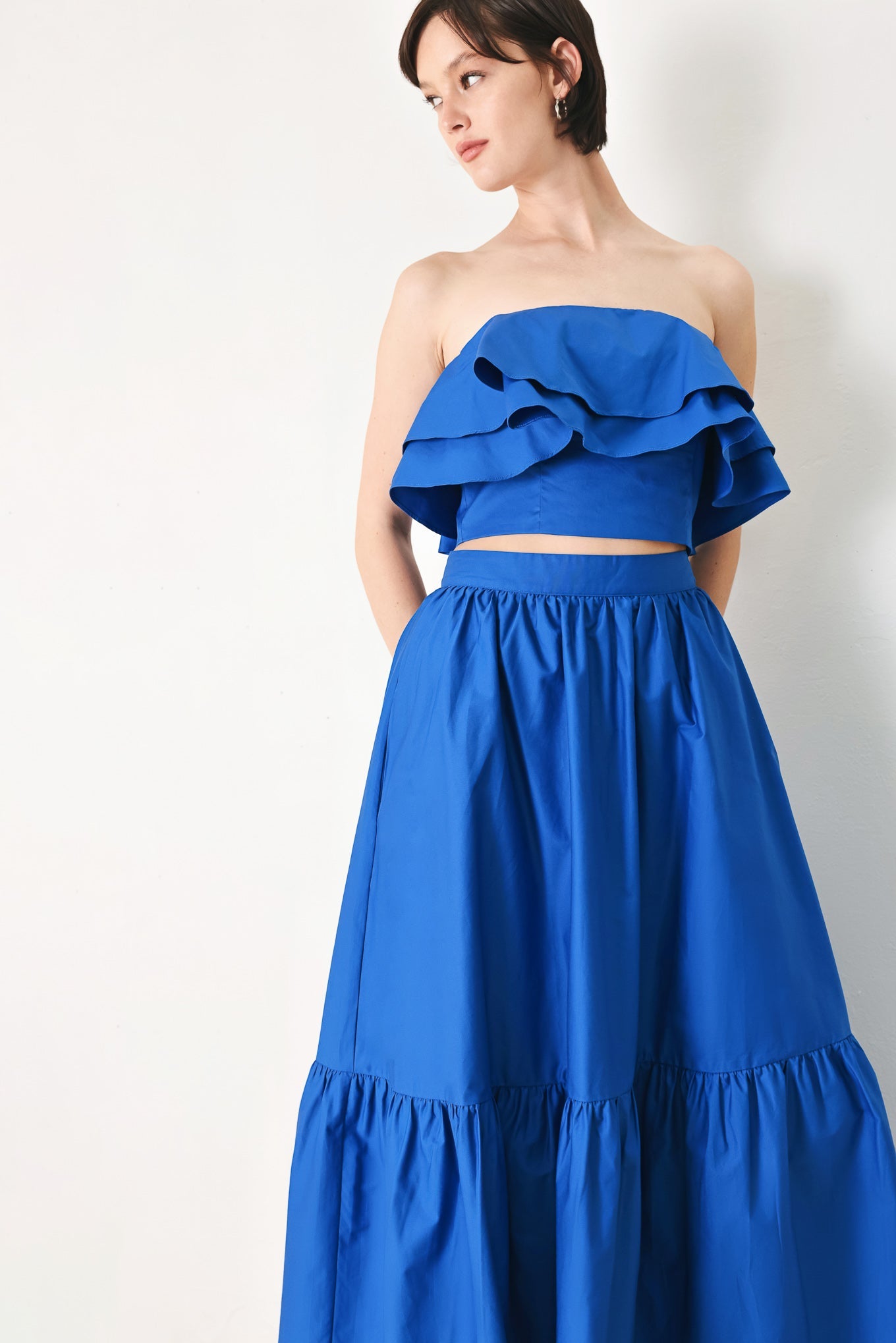 Royal Flow Woven Tube Top, TOPS, $ 54.00, A Moment Of Now™