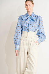 The Polka Power Move Woven Top, TOPS, $ 62.00, A Moment Of Now™
