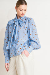 The Polka Power Move Woven Top, TOPS, $ 62.00, A Moment Of Now™