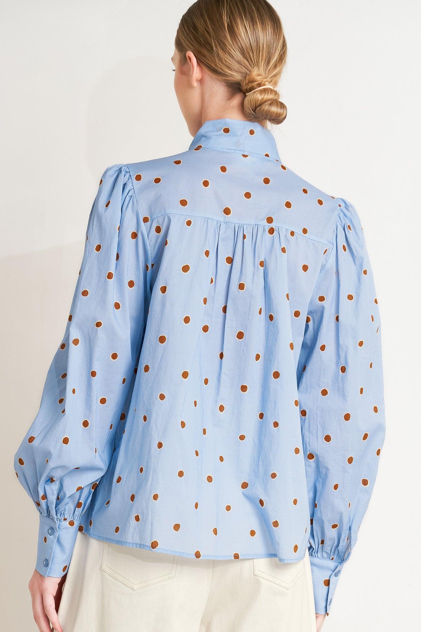 The Polka Power Move Woven Top, TOPS, $ 62.00, A Moment Of Now™