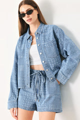 Vintage Bandana Denim Shorts, SHORTS, $ 60.00, A Moment Of Now™