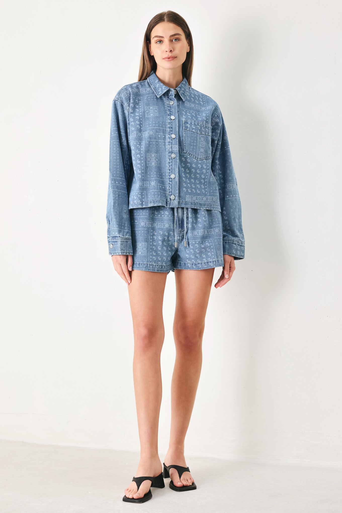 Vintage Bandana Denim Shorts, SHORTS, $ 60.00, A Moment Of Now™