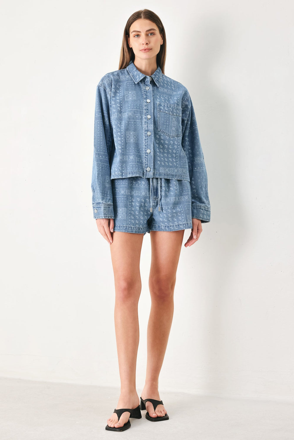 Vintage Bandana Denim Shorts, SHORTS, $ 60.00, A Moment Of Now™