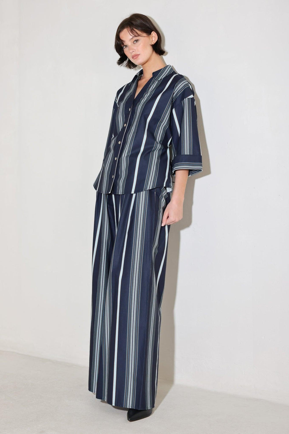 City Stripe Woven Top, TOPS, $ 60.00, A Moment Of Now™