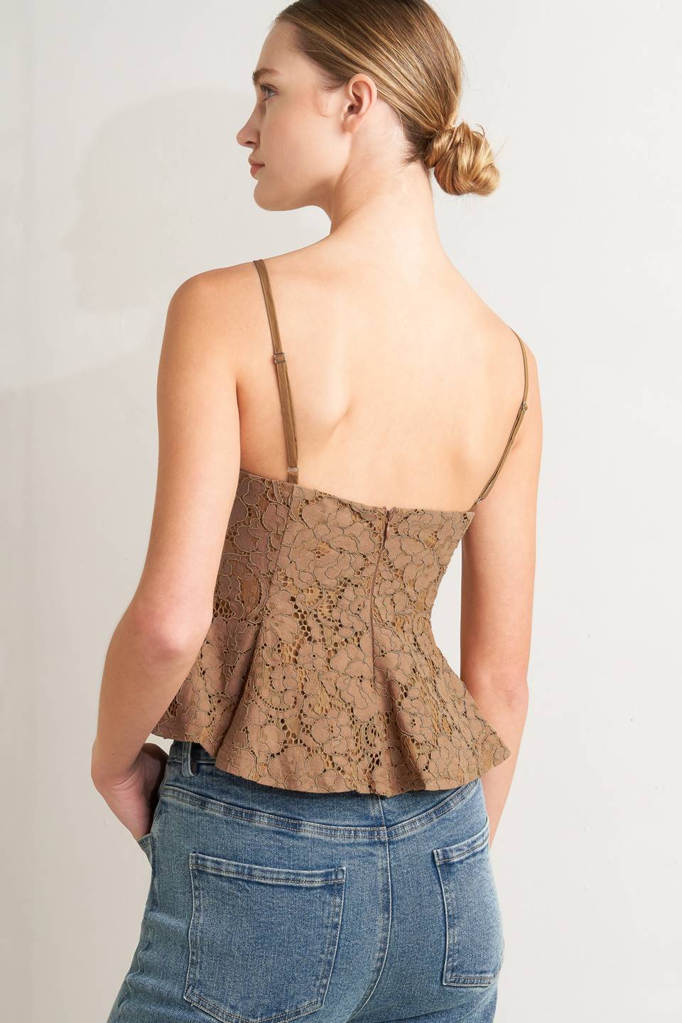PURELY ROMANTIC WOVEN LACE CAMI TOP | Boutique In USA, TOPS, $ 60.00, A Moment Of Now™