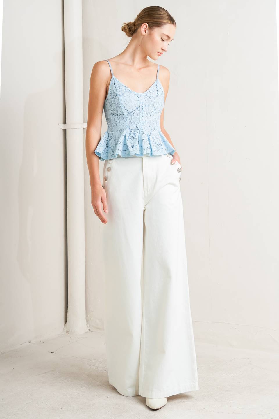 PURELY ROMANTIC WOVEN LACE CAMI TOP | Boutique In USA, TOPS, $ 60.00, A Moment Of Now™
