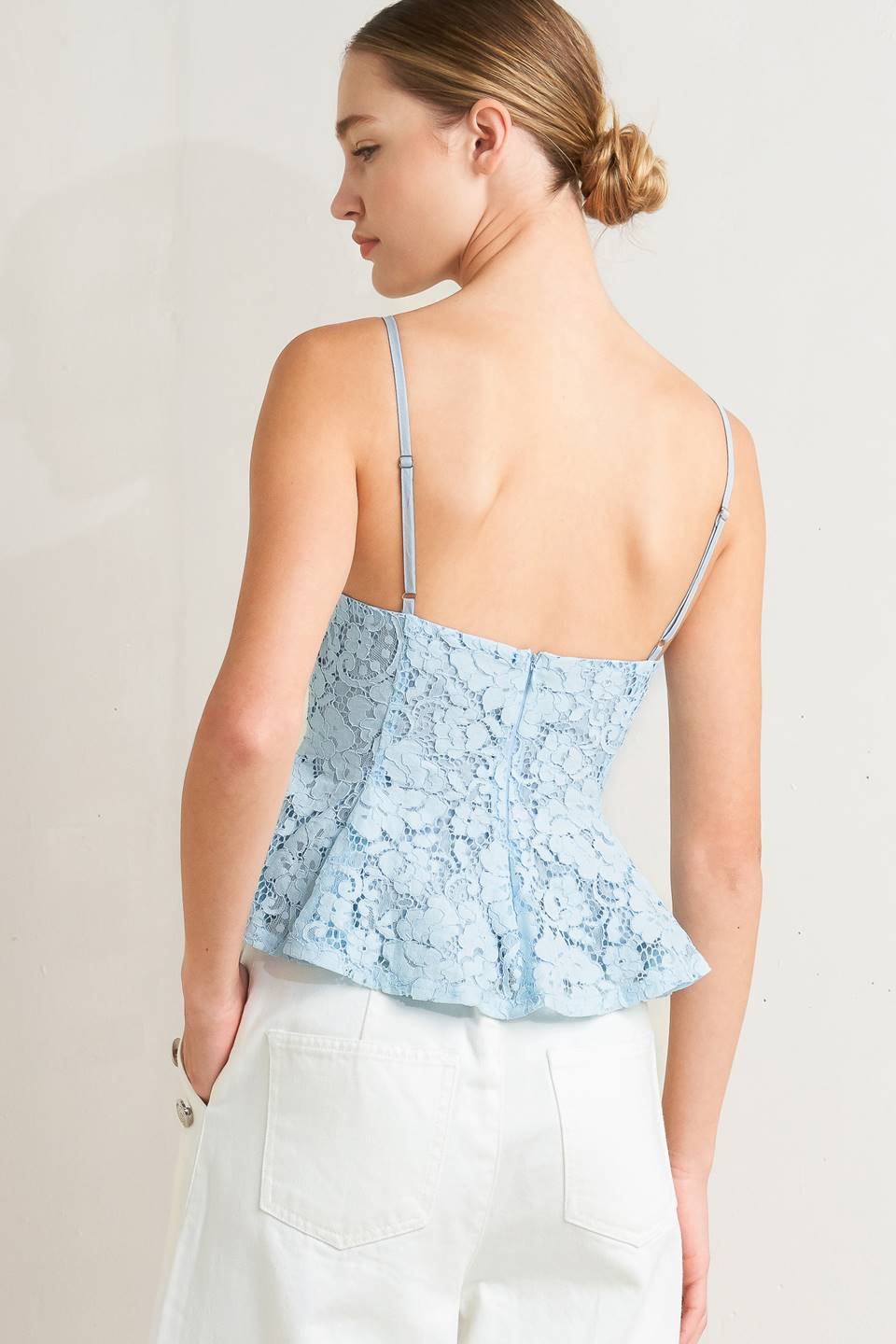 PURELY ROMANTIC WOVEN LACE CAMI TOP | Boutique In USA, TOPS, $ 60.00, A Moment Of Now™