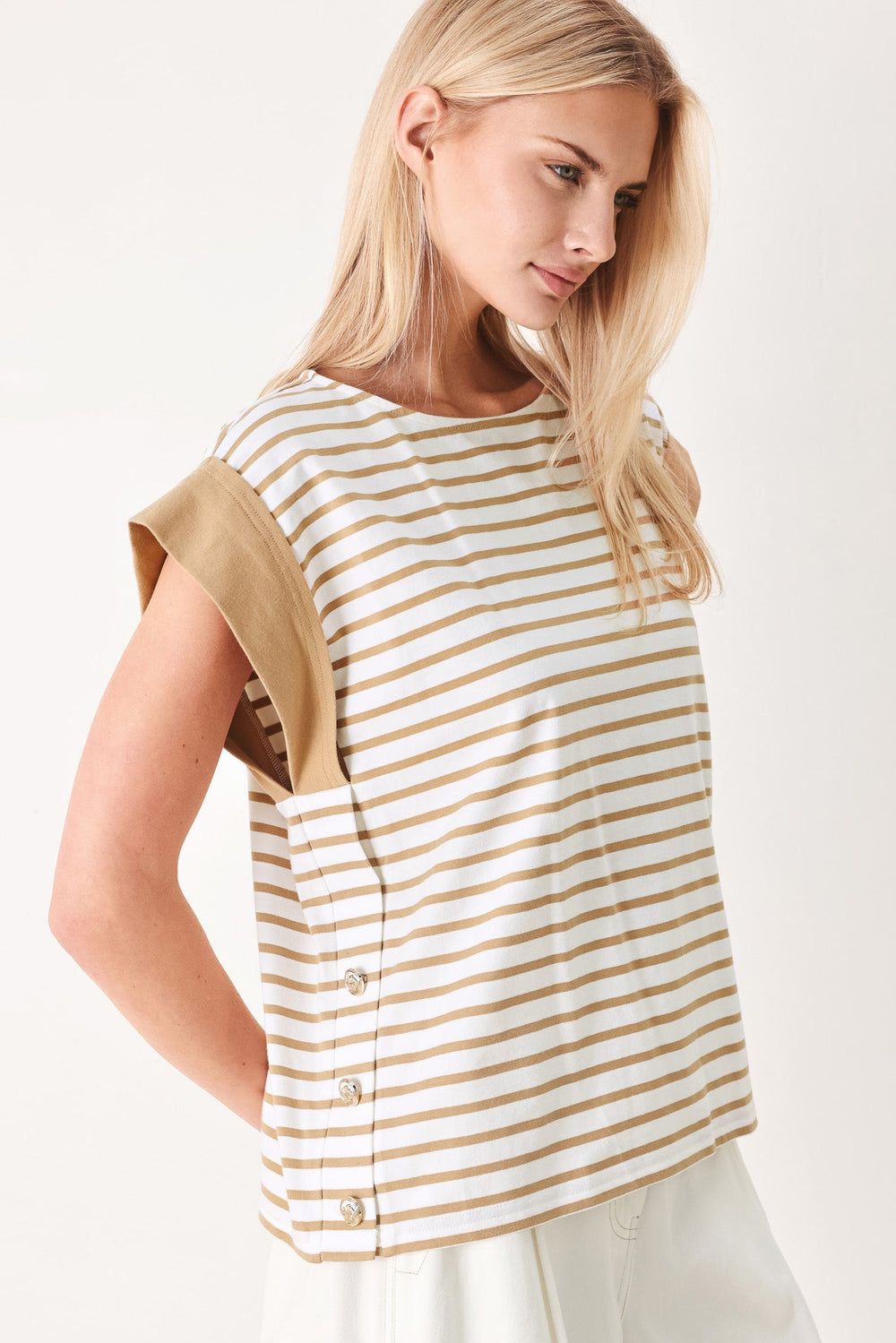 Sunset Mood Strip Knit Top, TOPS, $ 50.00, A Moment Of Now™