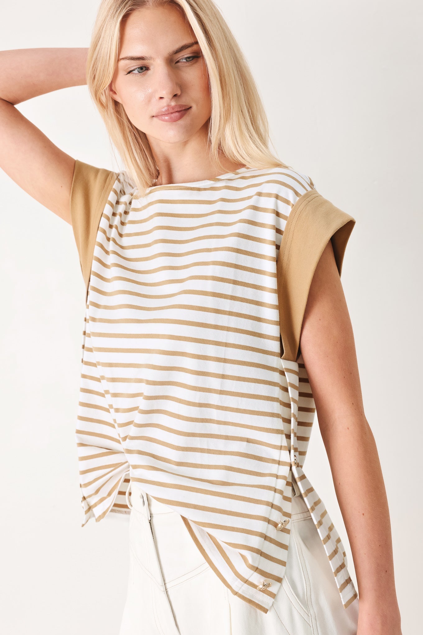 Sunset Mood Strip Knit Top, TOPS, $ 50.00, A Moment Of Now™