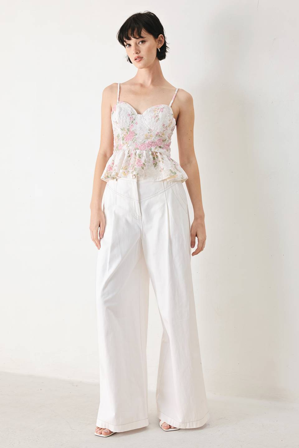 GARDEN STAY WOVEN BUSTIER TOP | Boutique In USA, TOPS, $ 60.00, A Moment Of Now™