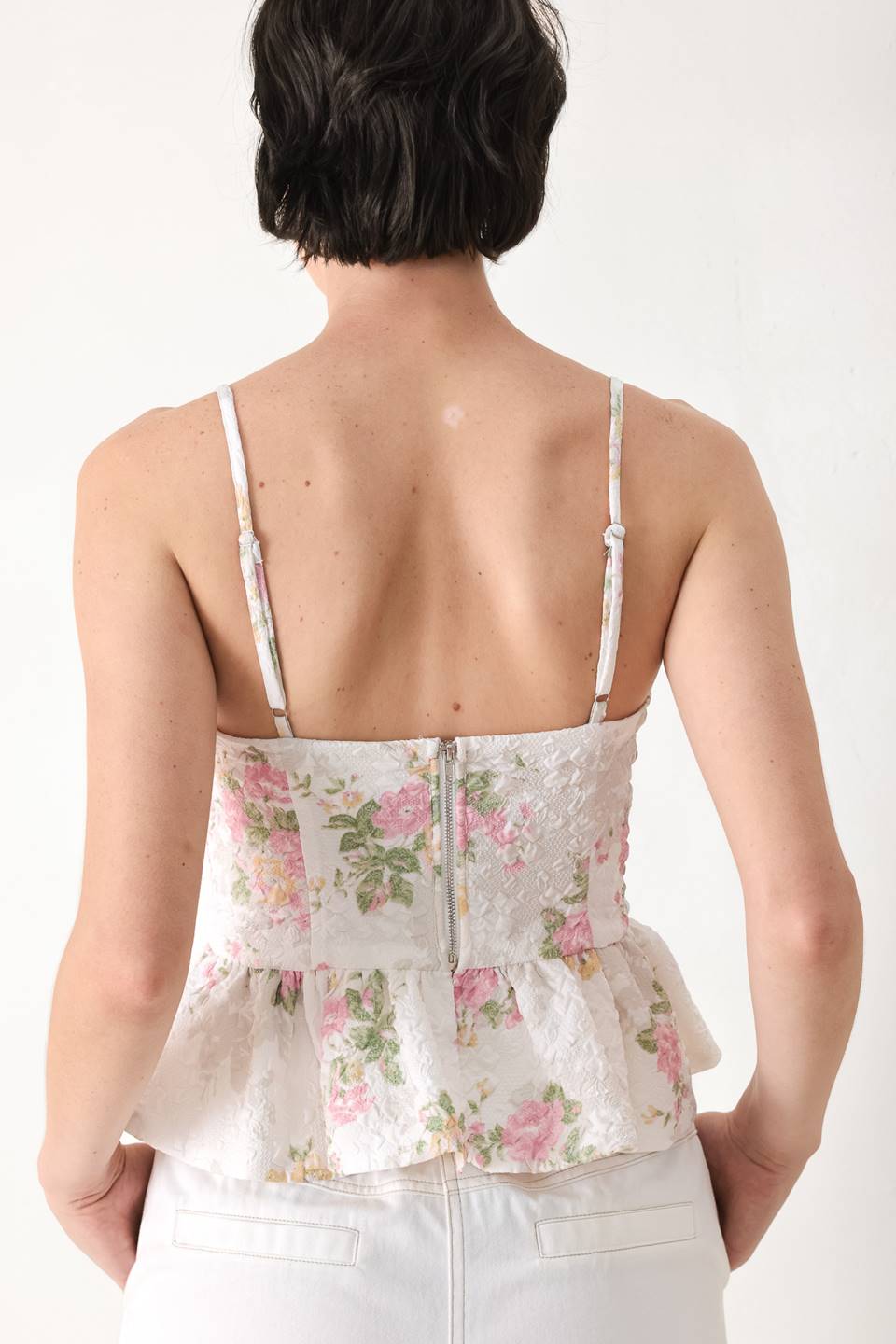GARDEN STAY WOVEN BUSTIER TOP | Boutique In USA, TOPS, $ 60.00, A Moment Of Now™